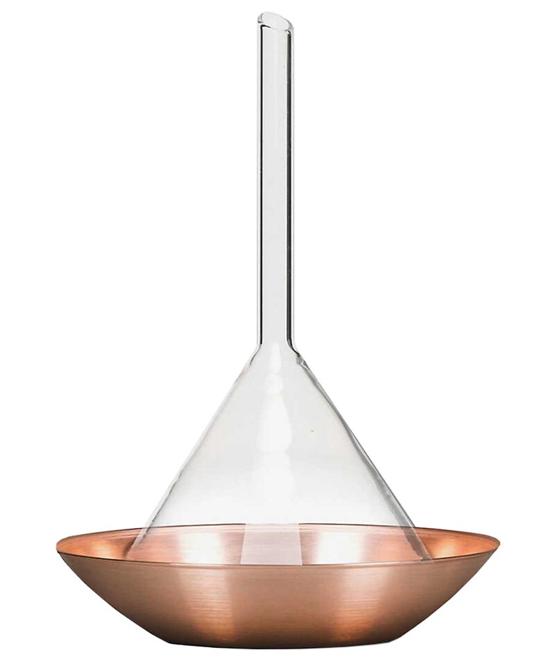 Suport pentru tamaie - Haeckels - Arzator de tamaie din sticla si alama